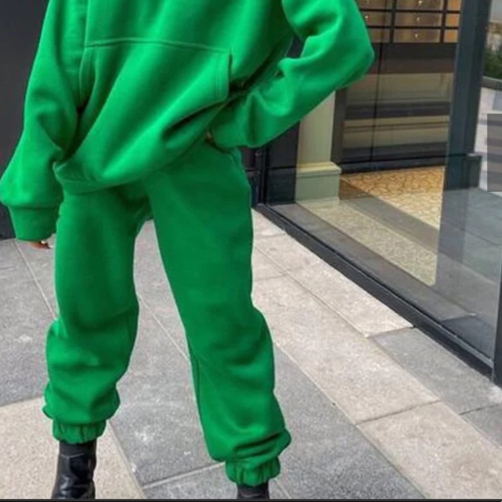 Green Sweatpants Joggers Track Pants Size Small